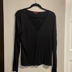 Red by BKE long sleeve V-Neck